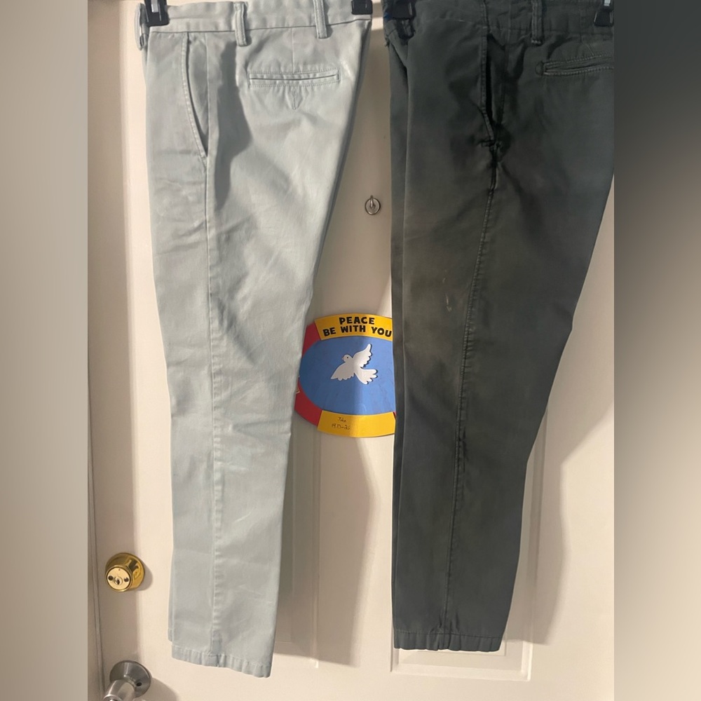 Two pairs of pants both are 28 X 30